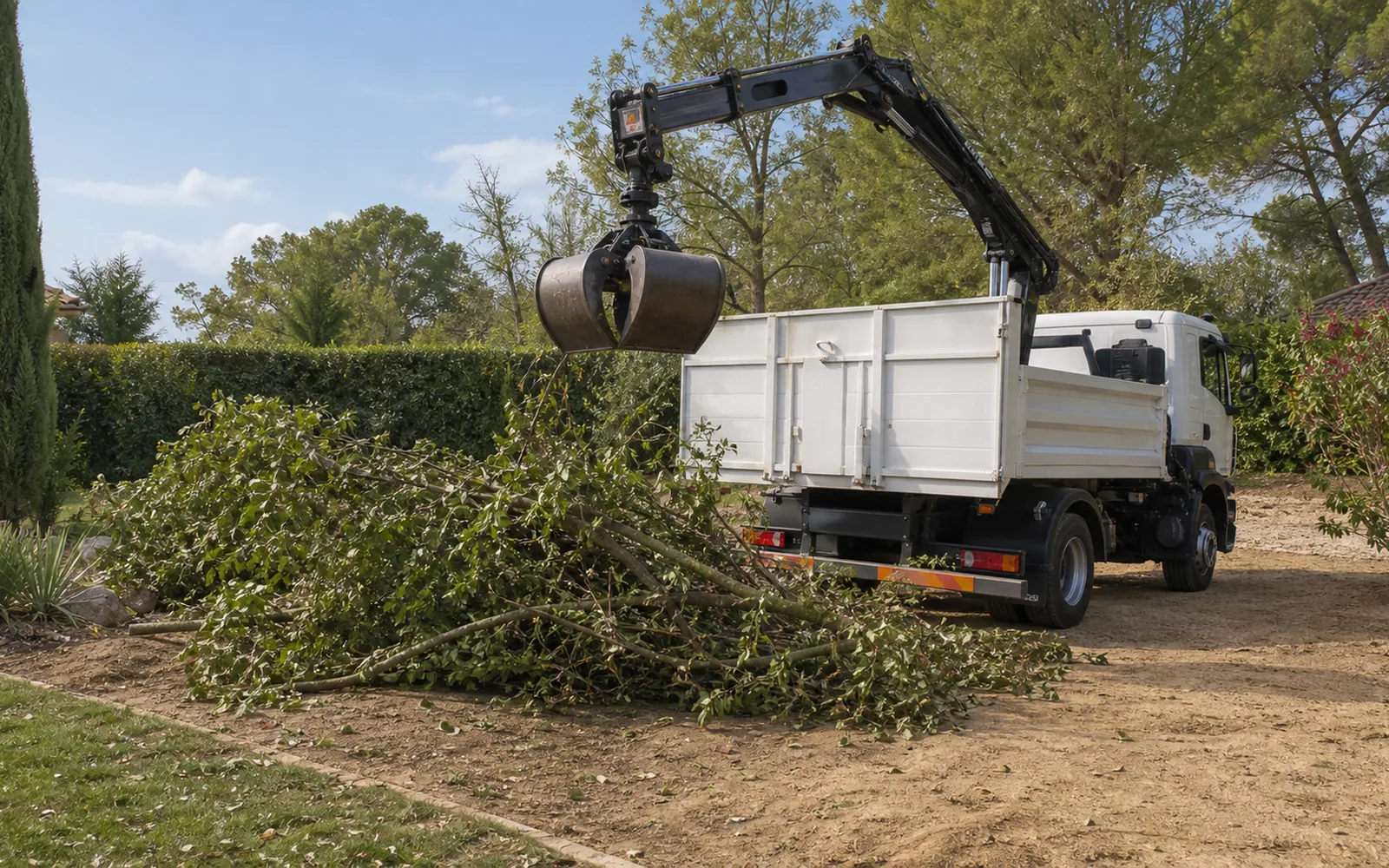 Enlèvement de branches et végétaux après nettoyage de jardin dans le secteur de Montauban